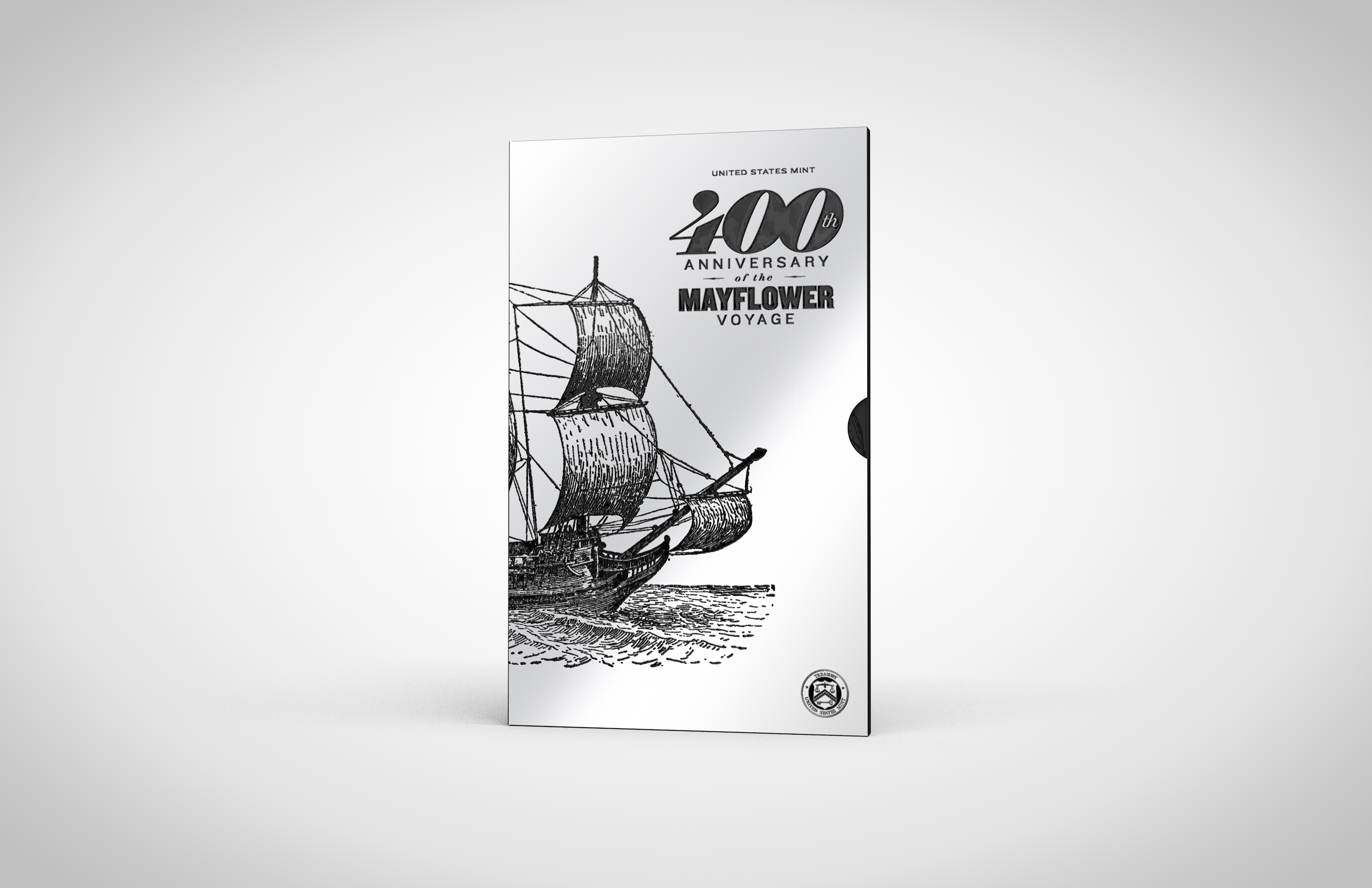 Mayflower 400th Anniversary Coinfolio Design by Andon Guenther Design