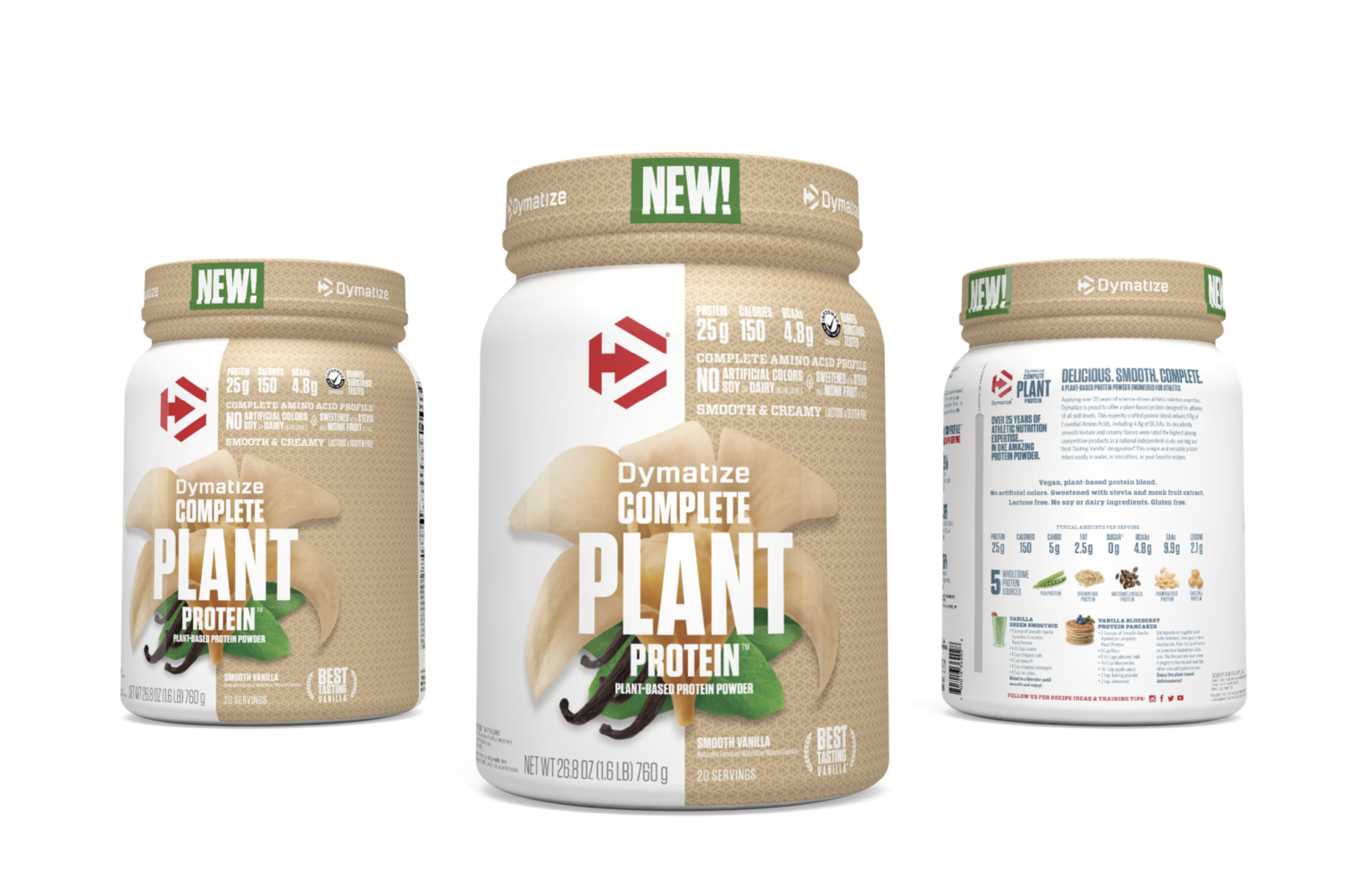 Dymatize Complete Plant Protein Packaging Andon Guenther Design